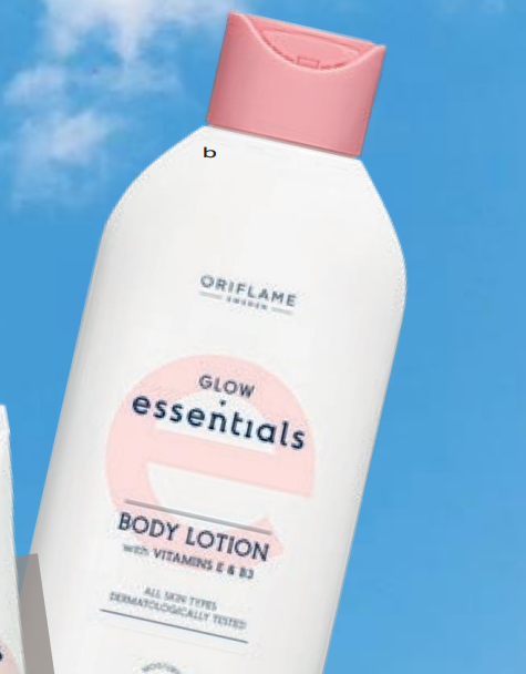 Glow Essentials Body Lotion with Vitamins E & B3